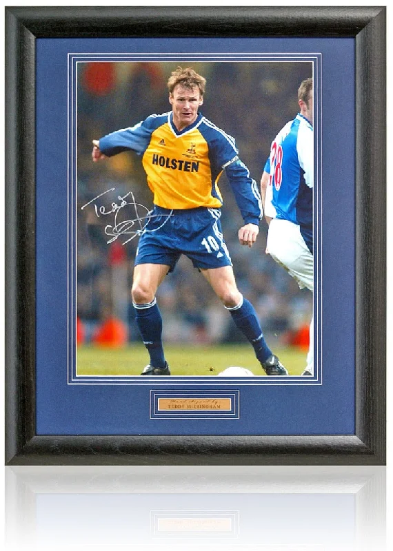 Teddy Sheringham Tottenham Hotspur Legend Hand Signed 16x12'' Photograph COA