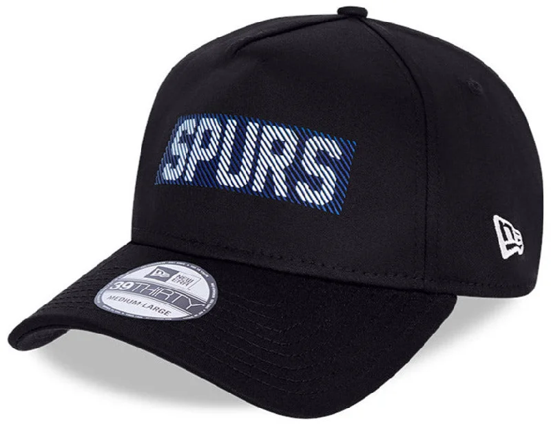 Tottenham Hotspur New Era 39Thirty Wordmark Line Print Navy Stretch Cap