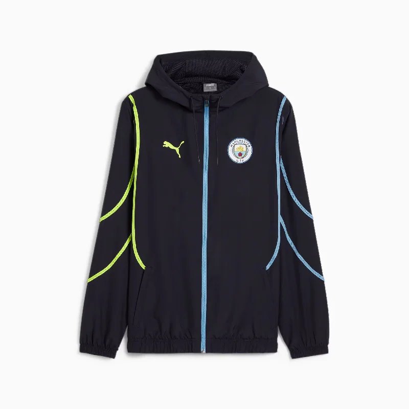 Veste à Capuche Manchester City Pre-match Homme 2024/25 Bleu