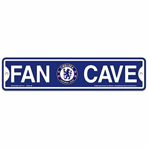 WinCraft Chelsea FC Plastic Fan Cave Sign 4" x 17" Street Sign