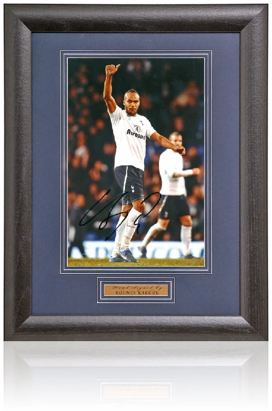 Younes Kaboul Tottenham Hotspur Hand Signed 12x8'' Photograph COA